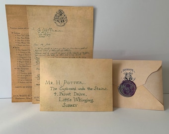 HP replica acceptance letter - personalisation available