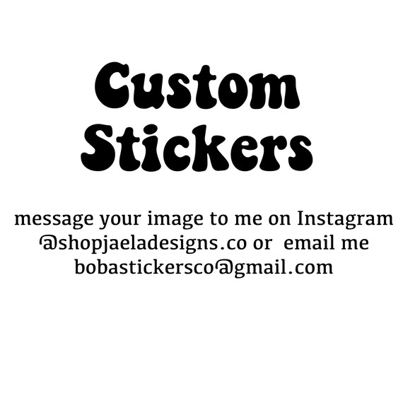 Custom Waterproof Stickers Etsy