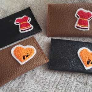 Hand Embroidered Wallet; Red Dress Wallet; Card Wallet; Indigenous Made; MMIWG; Handmade Wallet; Hand Embroidered: Change Purse