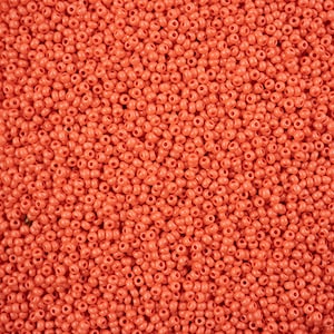 Czech Seed Bead 11/0 Terra Intensive Orange 20g, 50g or full set color 43112