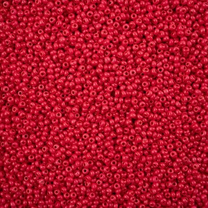 Czech Seed Bead 11/0 Terra Intensive Red 20g or 50g, full set, color 43115