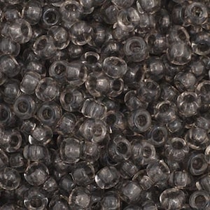 Preciosa Tschechische Rocailles 11/0 Transparent Black Dyed 20g oder 50g, Farbe 40013