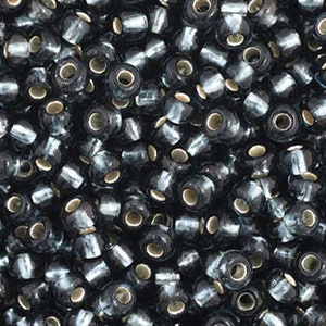Preciosa Czech Seed Beads 11/0 Grey Silver Lined 20g, 50g color 35057