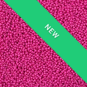 Czech Seed Bead 11/0 Terra Intensive Pink MATTE 20g, 50g, color 43125 or full set