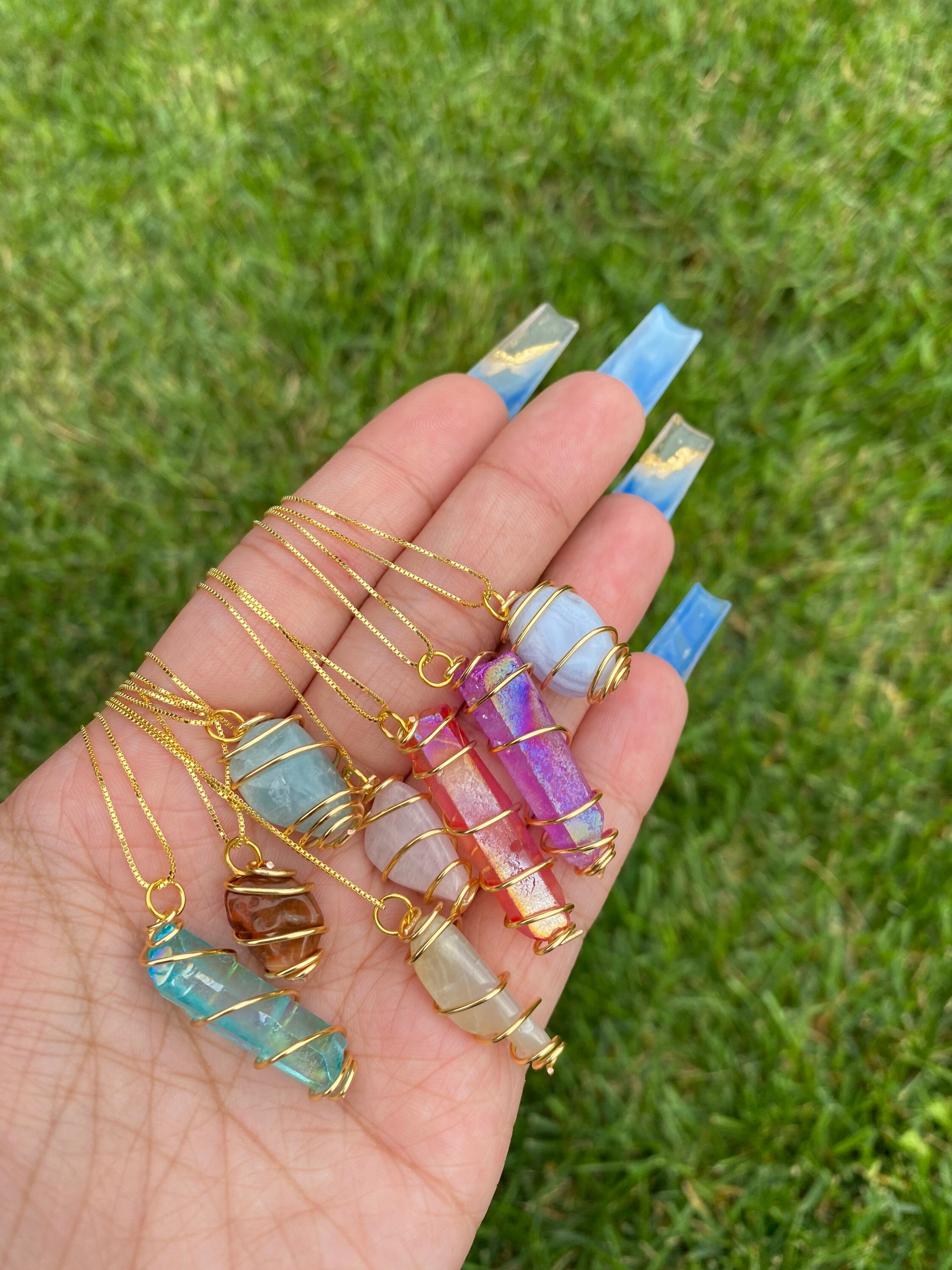 Gold Crystal Necklace