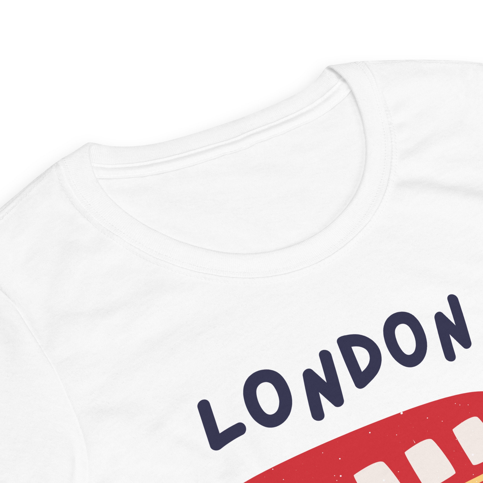 Discover London England London Bus Stop Printed Souvenir t-shirt