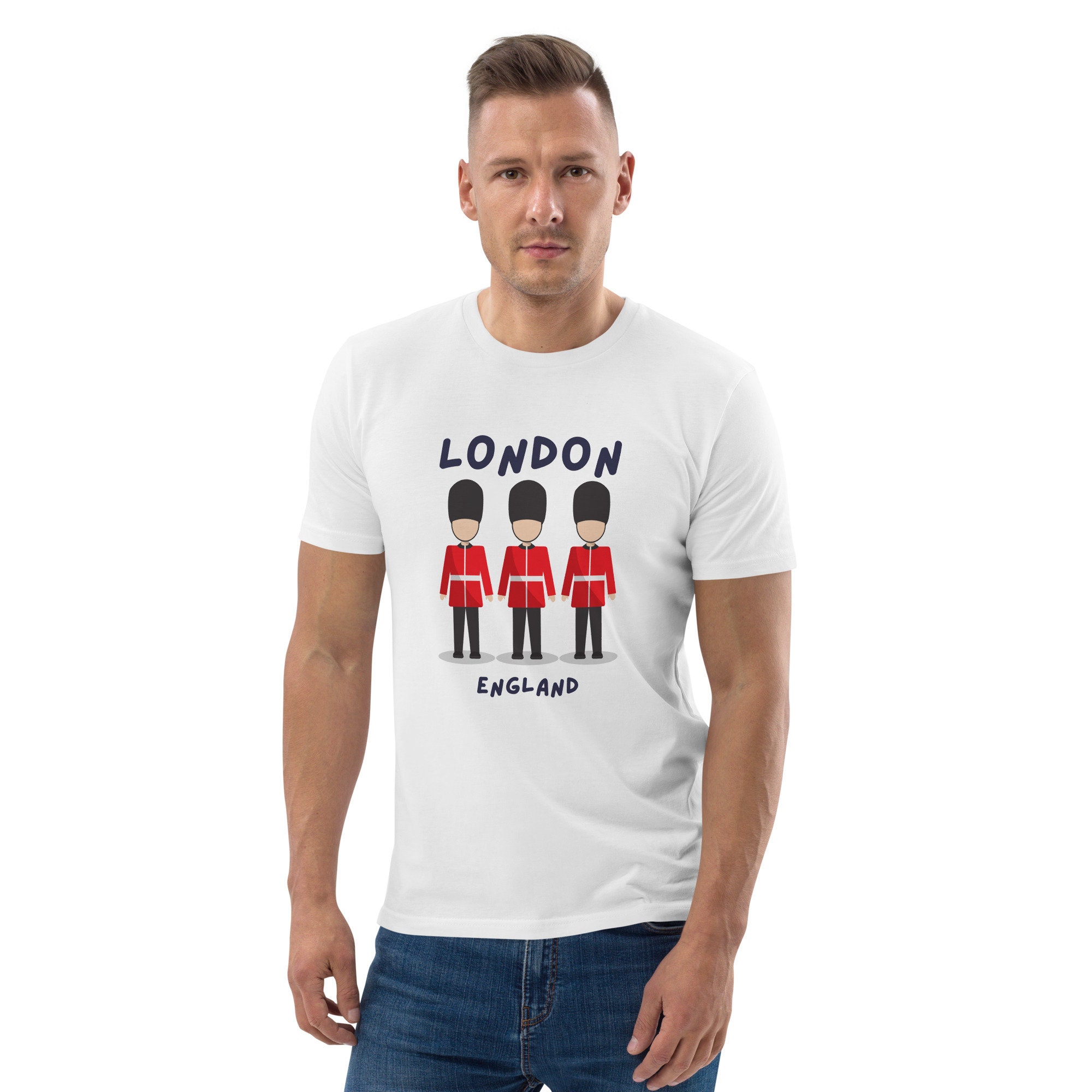 Discover London England - Royal Guard - Unisex organic cotton t-shirt