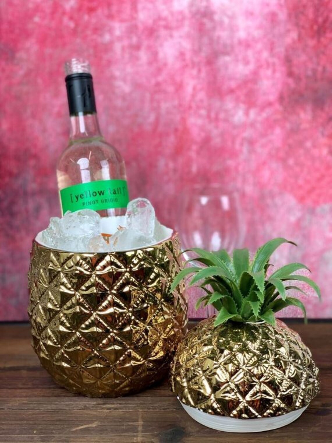 Pineapple Ice Bucketice Bucketbarwarebar Decorpineapple Etsy