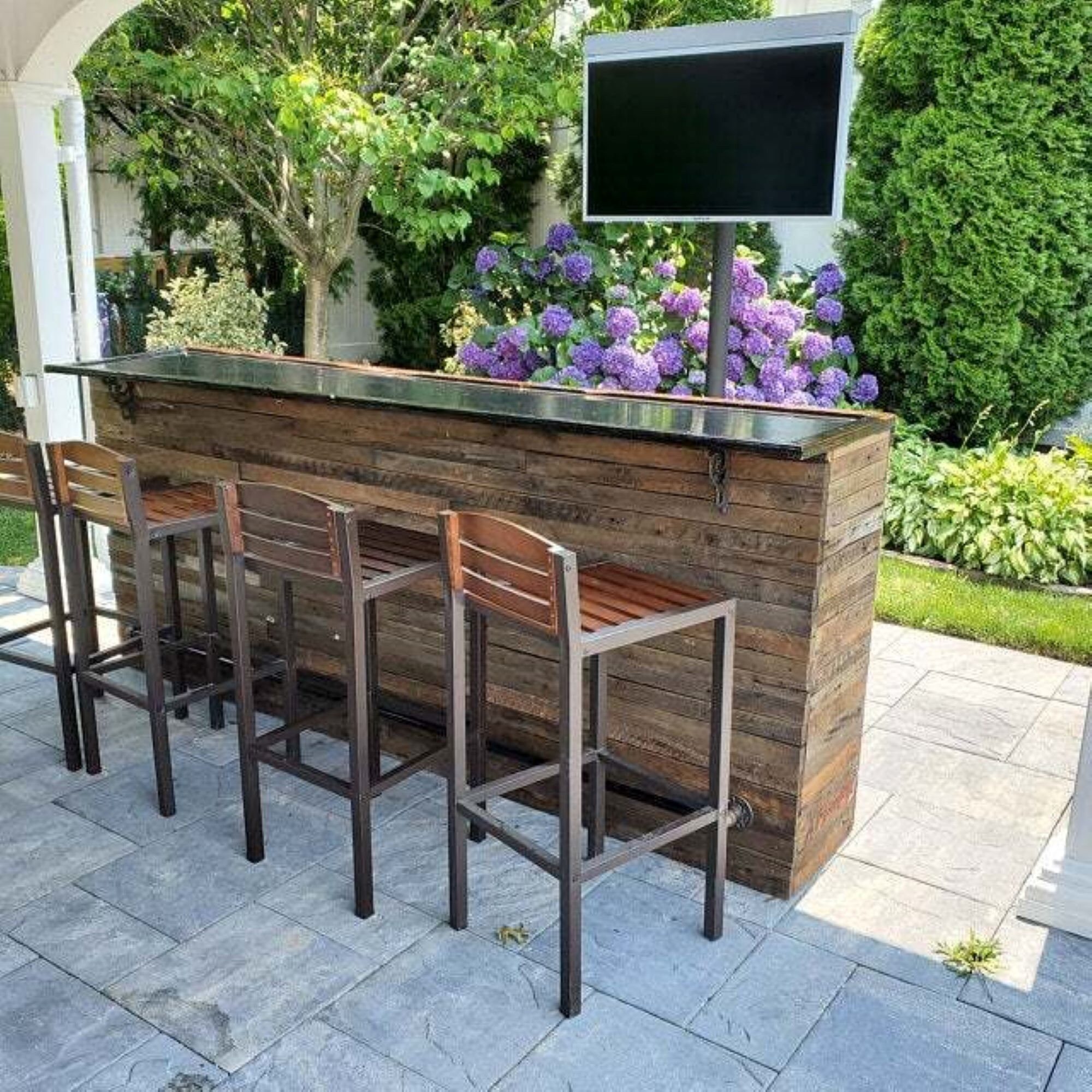 Outdoor Furniture wood Bar man Cave Bar game Room Bar indoor or
