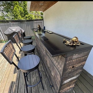 Bar-outdoor bar-home bar-indoor bar-basement bar-bars-wood bar-rustic decor-Barn wood-Man Cave Bar-Primitive-Handmade Furniture & Decor