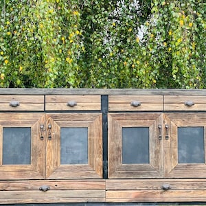 Reclaimed Wood Kitchen Island-Kitchen Island-Barn wood Cabinet-Rustic Kitchen Island-Primitive Decor-Kitchen Storage-Barn wood-Kitchen Decor