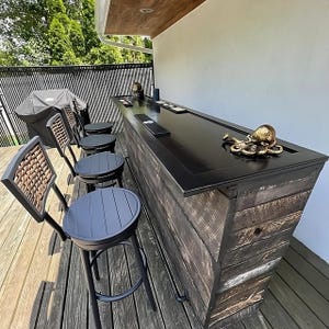 Tiki Bar-Outdoor Bar-Wood Bar-Home Bar-Game Room Bar-Indoor or outdoor use-Gifts For Him-Home Decor-Bar-Basement Bar-Speakeasy Theme Bar