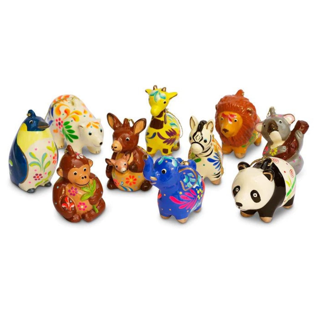 Handmade Ceramic Animal Ornamentszoo Ornamentszebra Etsy