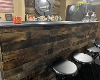 Outdoor Bar with authentic barn wood-Outdoor Furniture-Gifts For Him-Home Decor-Home bar-Indoor bar-bar-basement bar-wood bar