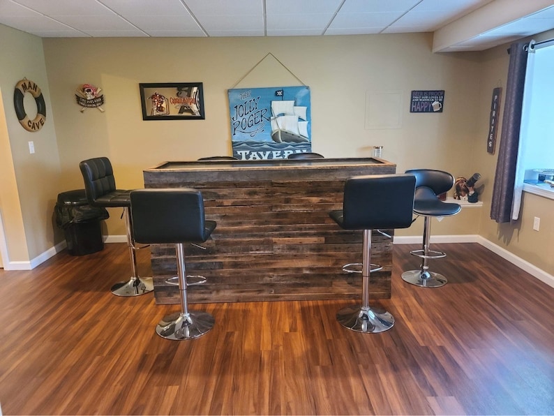 Wood Game Room Barauthentic Reclaimed Woodgame Room Barman Etsy