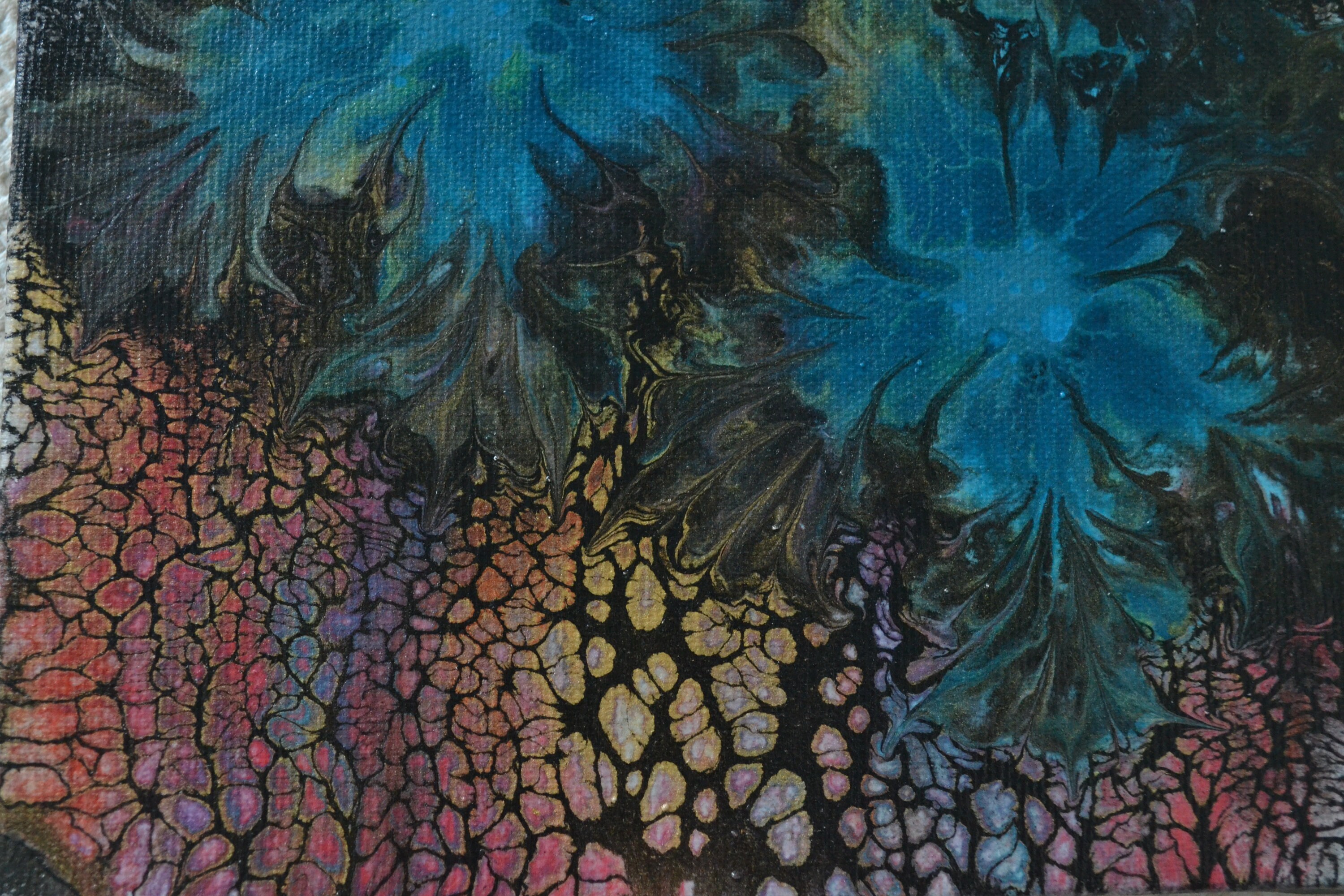 Flow art abstract Acrylic painting on canvas Etsy