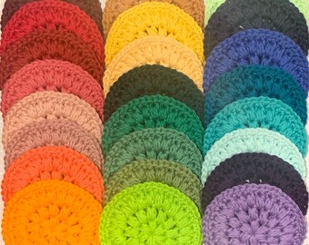 100% Cotton Face Scrubbies, Single(1) Scrubbie, Reusable Eco-Friendly Machine Washable