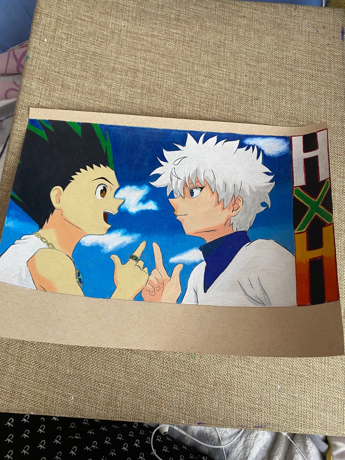 Hunter X Hunter Colored Pages Hunter x hunter colored pencil print | Etsy