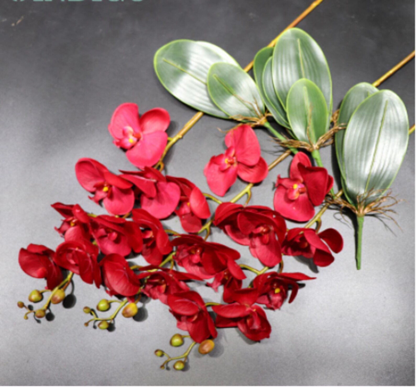 Artificial Flower Red Orchid Real Touch DIY Flower Arrangement Etsy