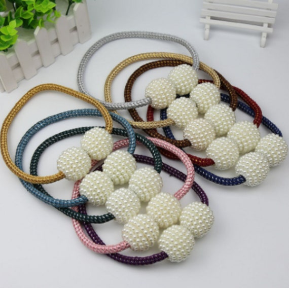 DIY Magnetic Curtain Tie Backs Clip Ball Buckle Holder Home Window Decor  Gift US