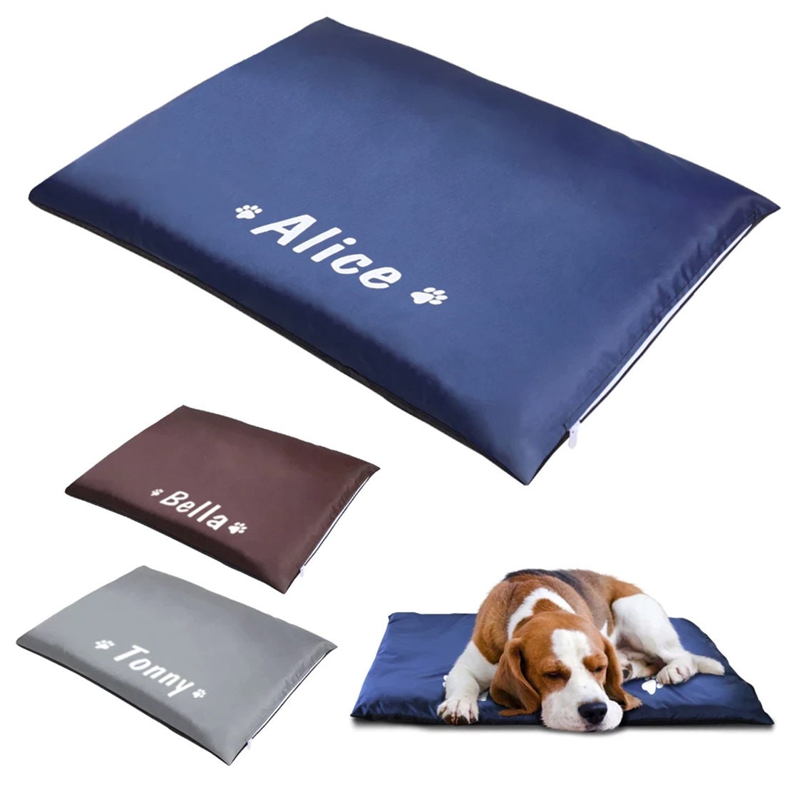 Personalized Dog Bed Mat Waterproof Dog Cat Sleeping Beds Etsy