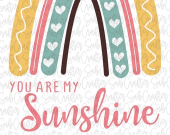 Eres mi bebé sol arco iris decoración de guardería PNG DESCARGA DIGITAL 300dpi