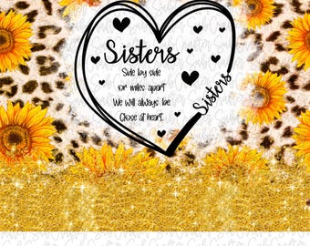 Vaso Sisters PNG DESCARGA DIGITAL Vaso delgado de 20 oz para uso por sublimación