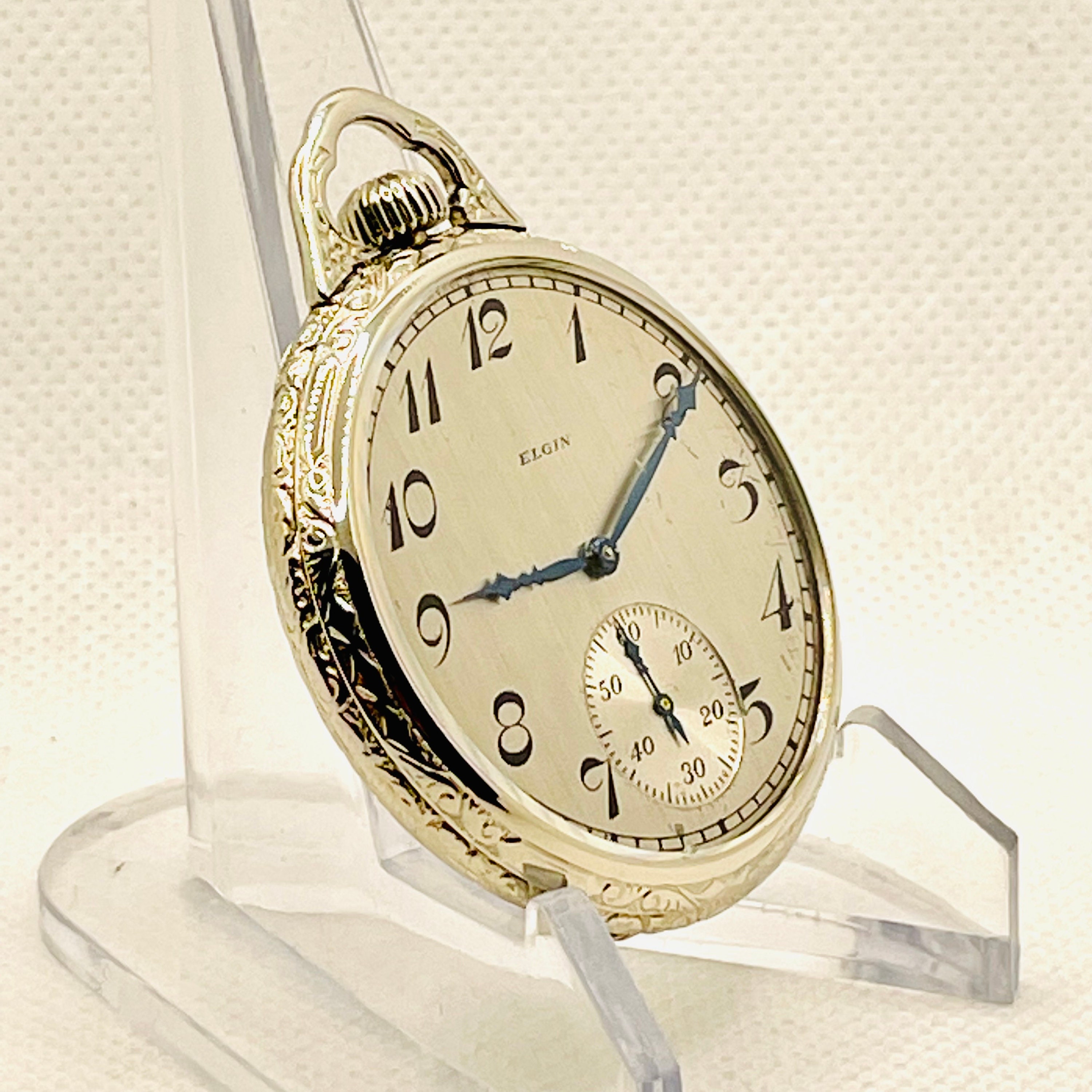 Vintage Pocket Watch elgin Classy Art Deco 12s 15 Jewel Circa