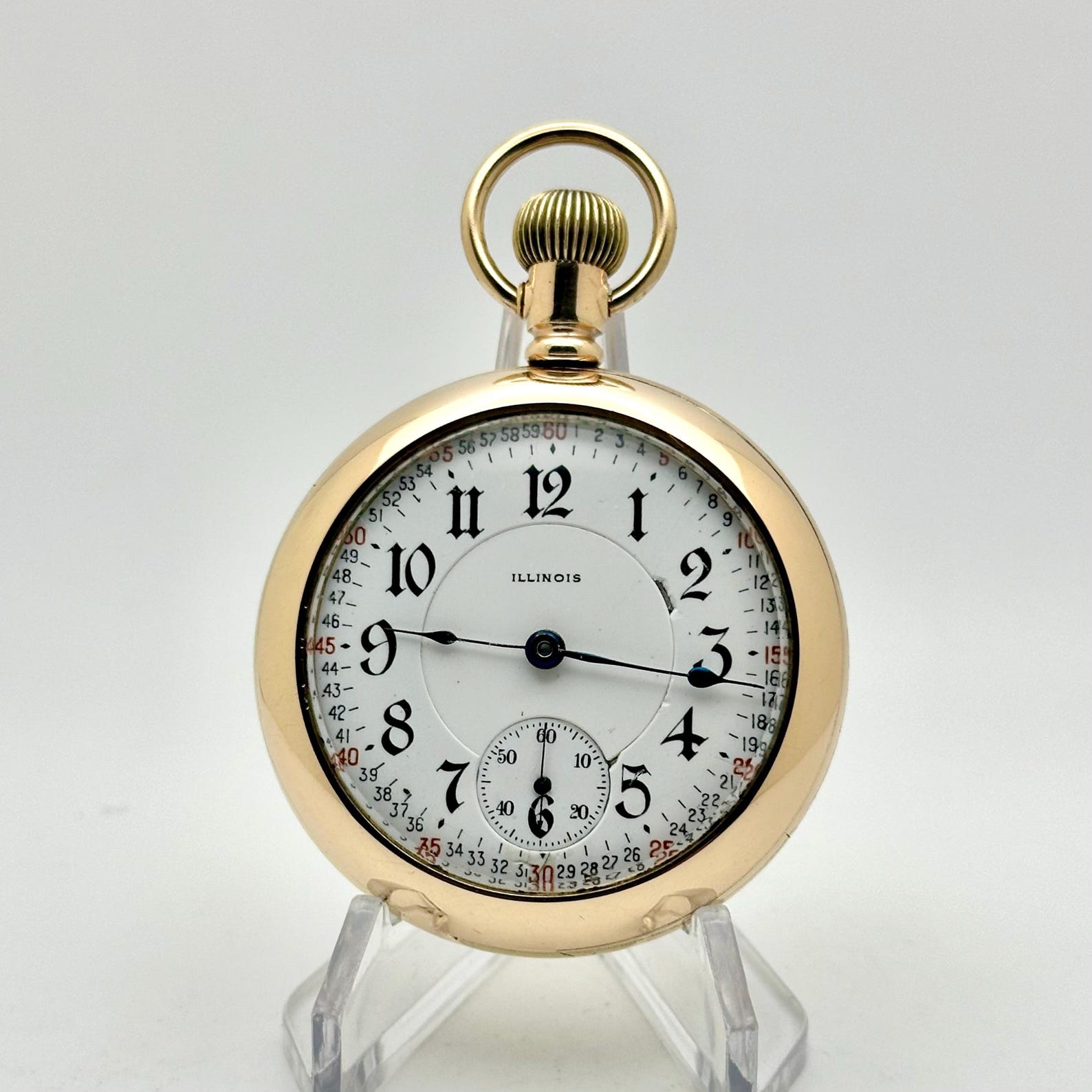 Vintage Pocket Watch-illinois RR Grade, 18s, 17 Jewels, Circa 1910 ...