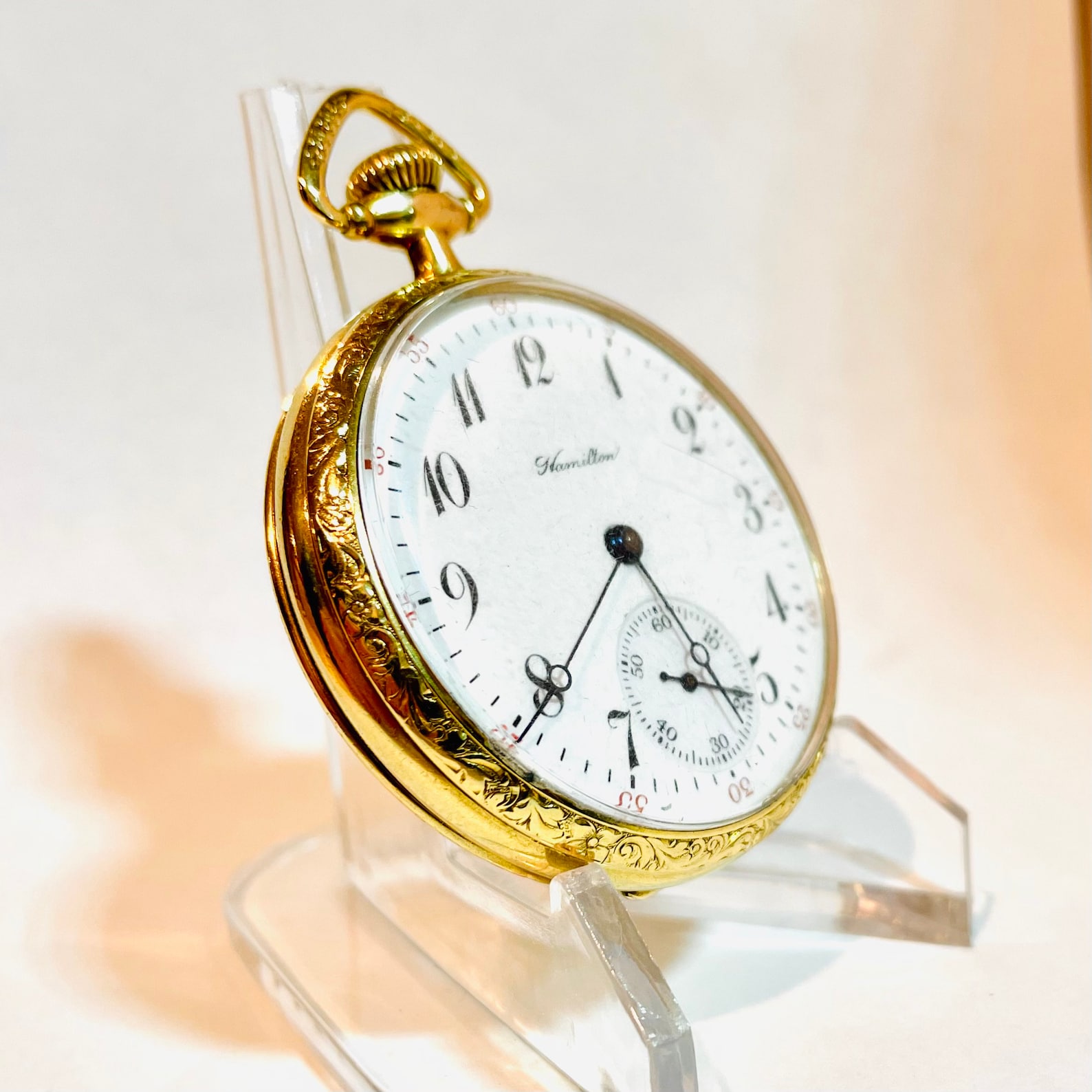 Vintage Pocket WatchHamilton 974 16s Circa 1913 w/Star 14k Etsy