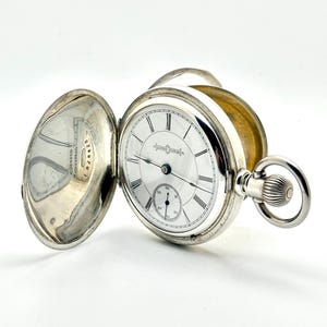 Vintage Pocket Watch-Illinois 18s, 15 Jewel. Circa 1891 w/Coin Silver Case. Runs Well.. Great Gift or Daily Carry!
