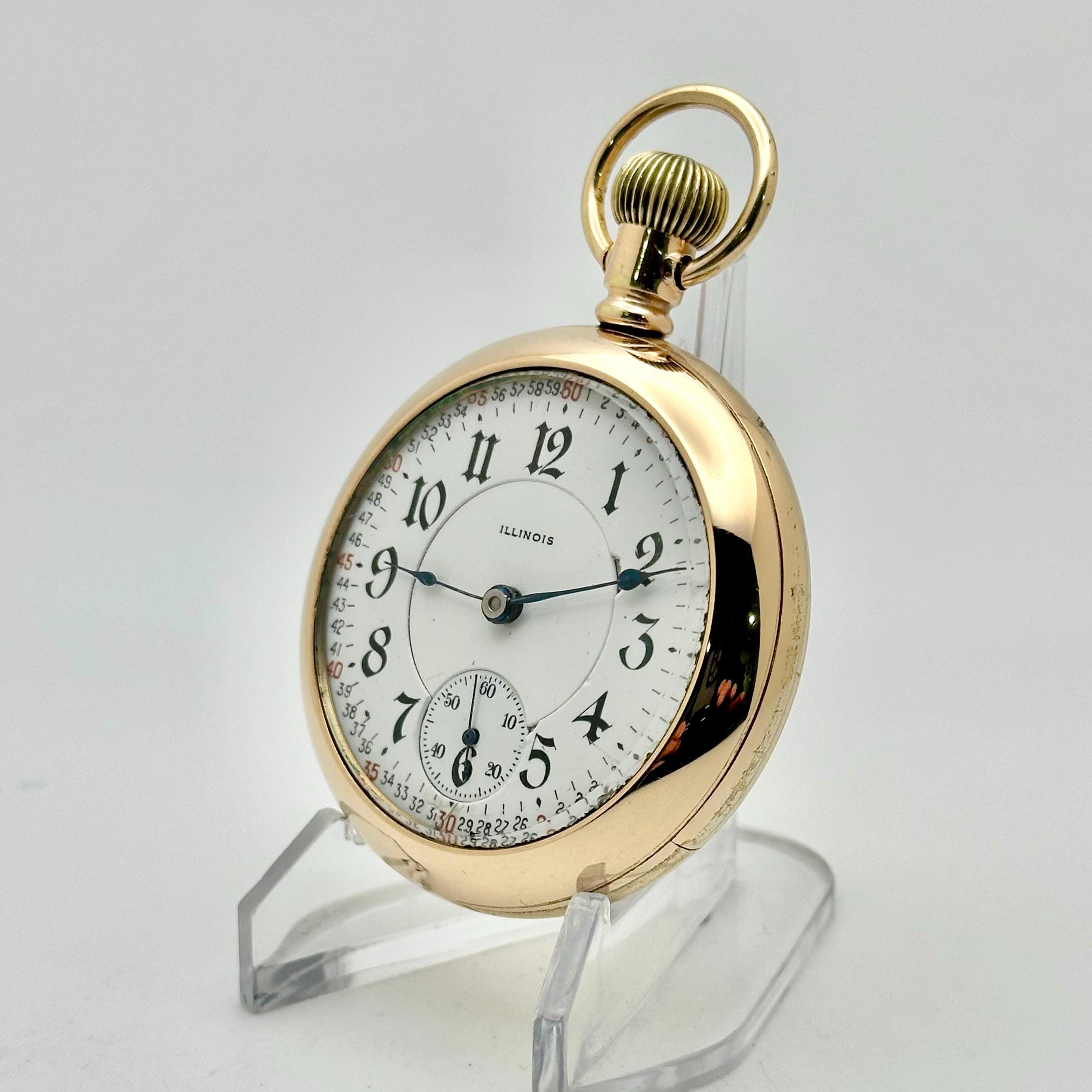 Vintage Pocket Watch-illinois RR Grade, 18s, 17 Jewels, Circa 1910 ...