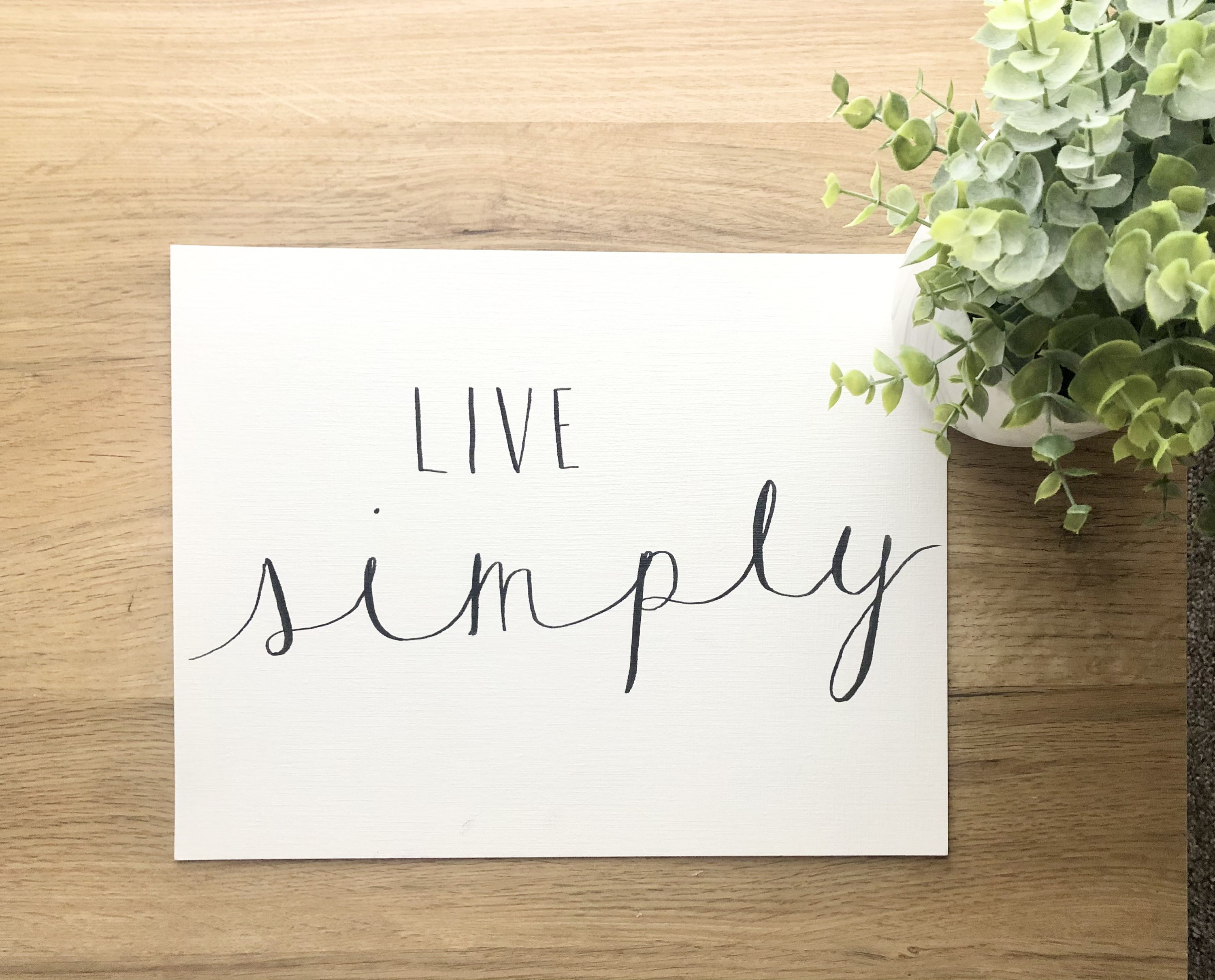 11x14 Handmade Calligraphy Sign | Etsy