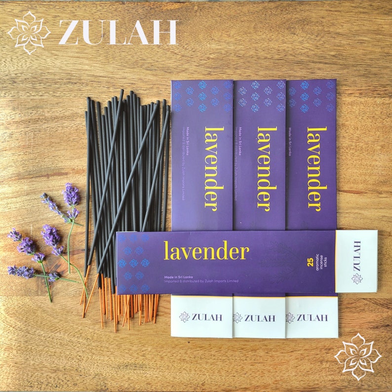 Lavender Incense Sticks, 25 sticks, Stress Reliever, Insomnia, Depression Anxiety Reliever, Yoga, Peace Insense Insence Encens Incienso image 6