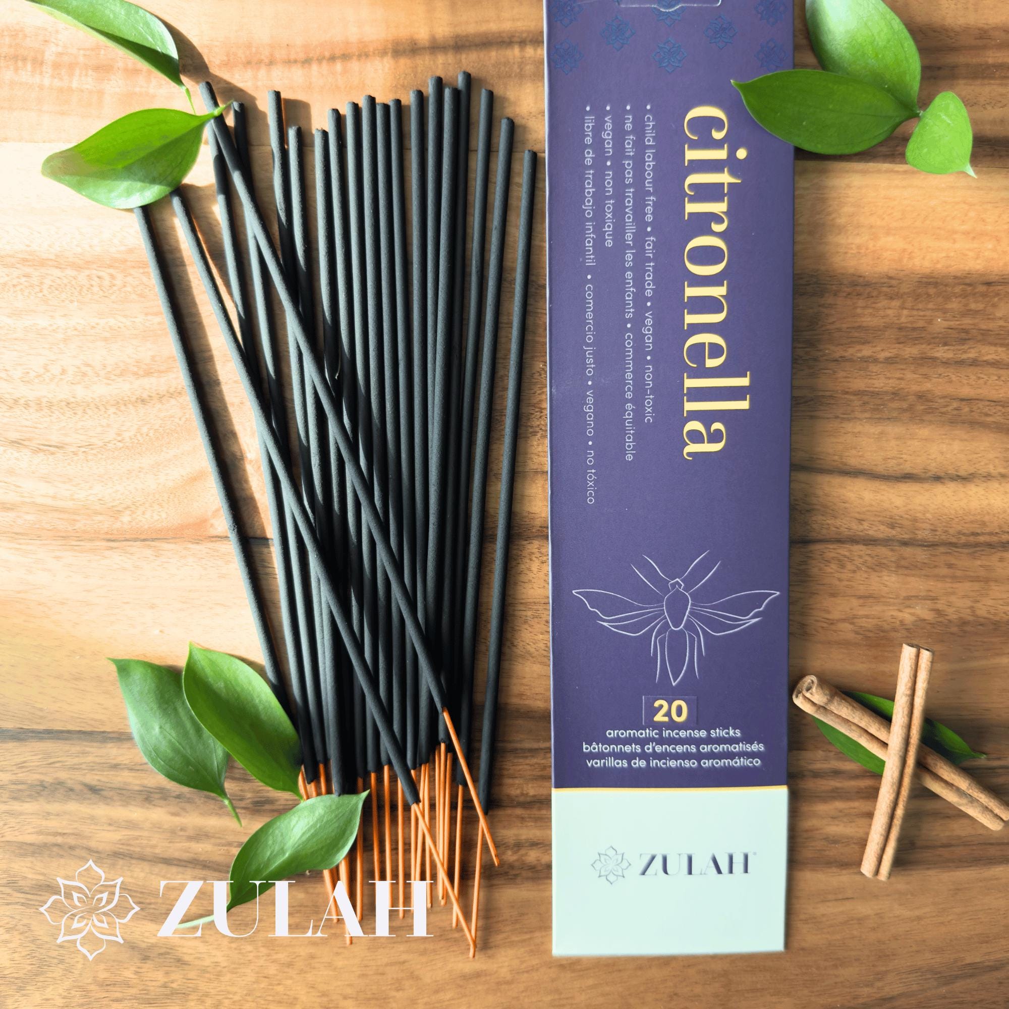 Citronella Incense Sticks | Natural Bug Repellent | Outdoor Luxury