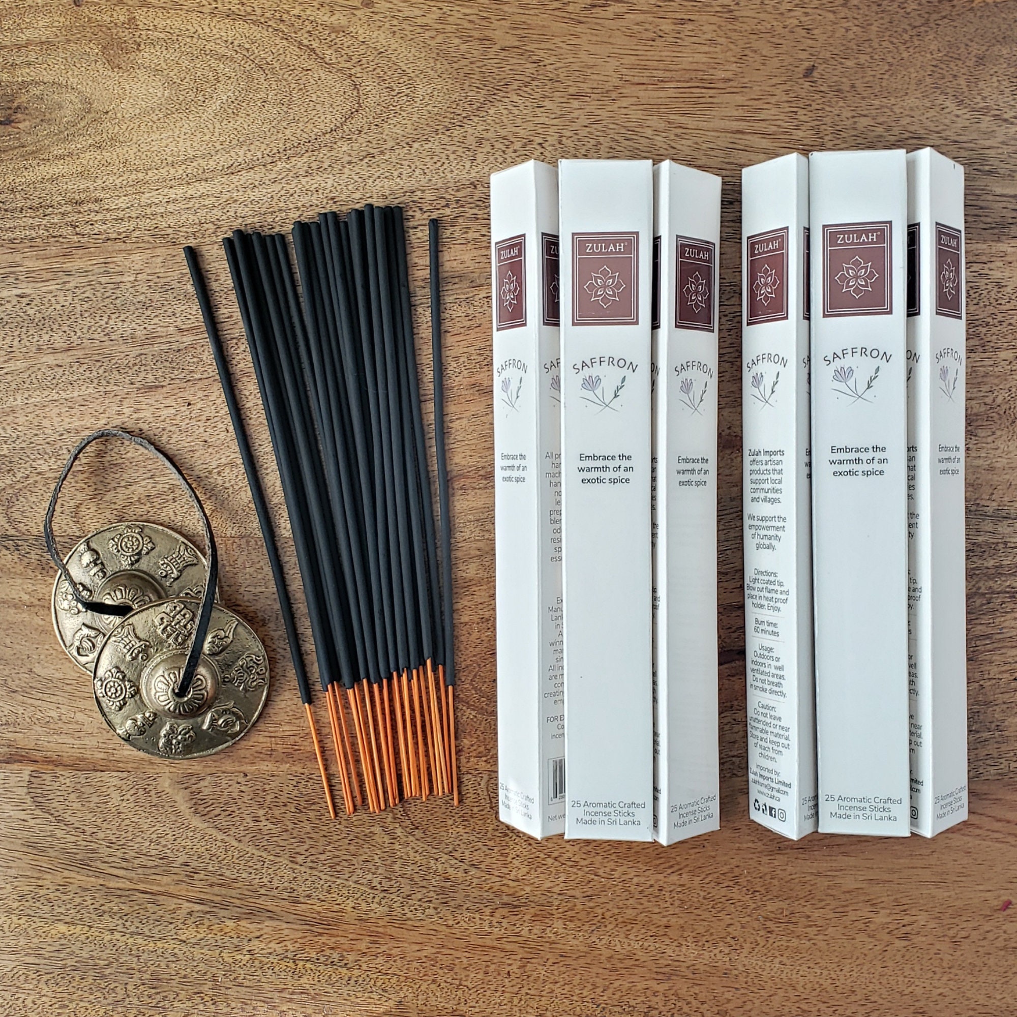 Saffron Incense Sticks 25 sticks NonToxic Vegan Etsy