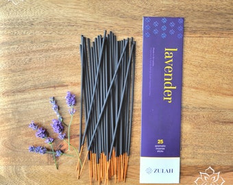 Lavender Incense Sticks, 25 sticks, Stress Reliever, Insomnia, Depression Anxiety Reliever, Yoga, Peace Insense Insence Encens Incienso