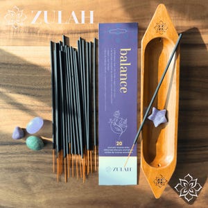 Chakra Healing Incense Sticks: Grounding, Vegan, Non-Toxic - 20 Pack 1Pack+LightMahogany
