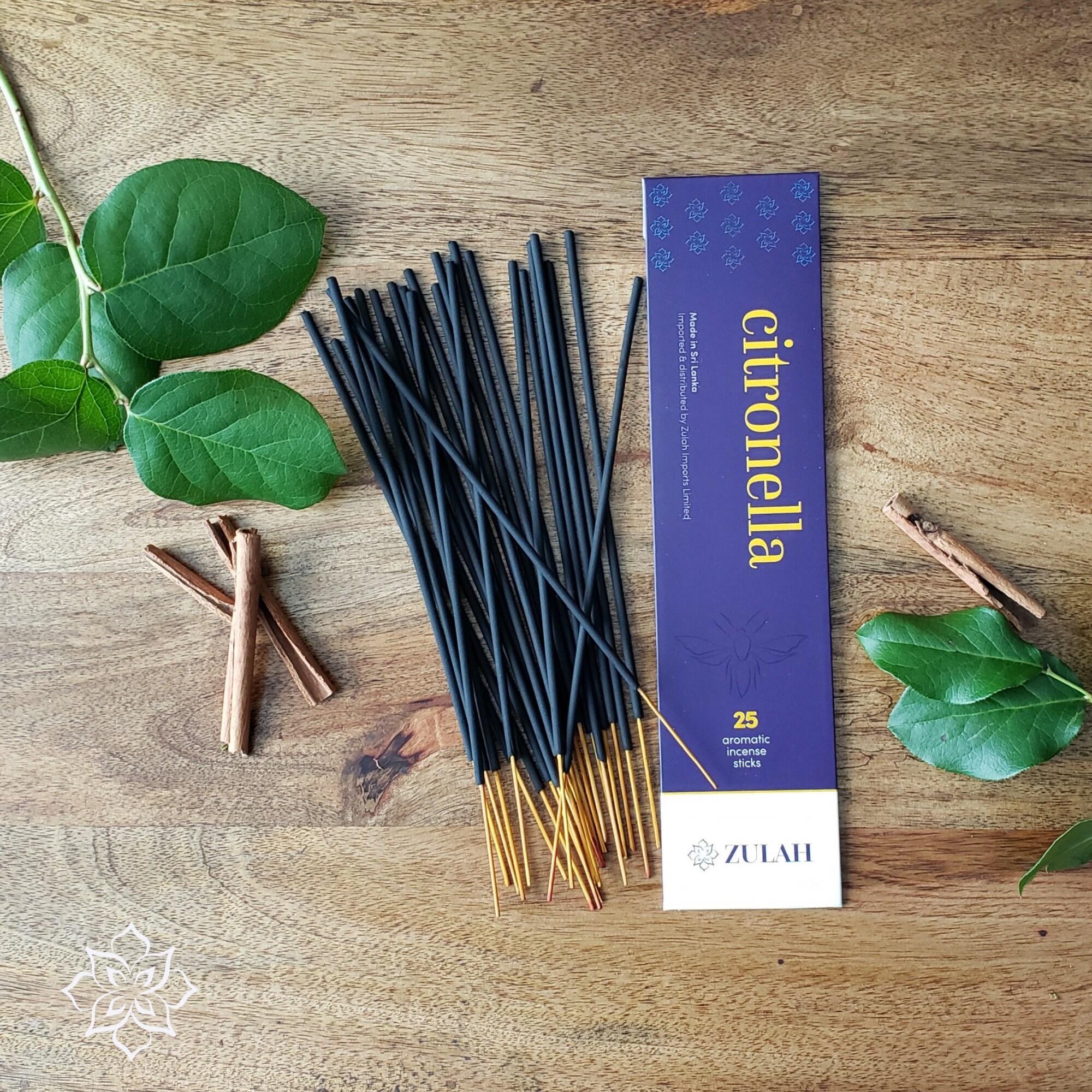 Mosquito Repellent Incense, 25 sticks+, Citronella, Cinnamon Oil, Lem…