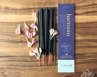 Floral Harmony Incense Sticks: Hand-Dipped, Vegan, Relaxation