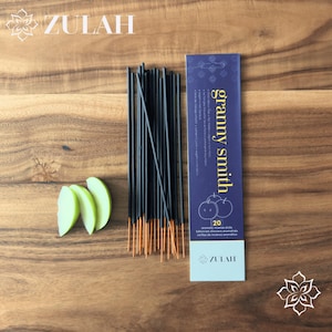 Grandma Smith Apple Räucherstäbchen: Vegane Aromatherapie, Stimmungsaufheller - 20er Pack