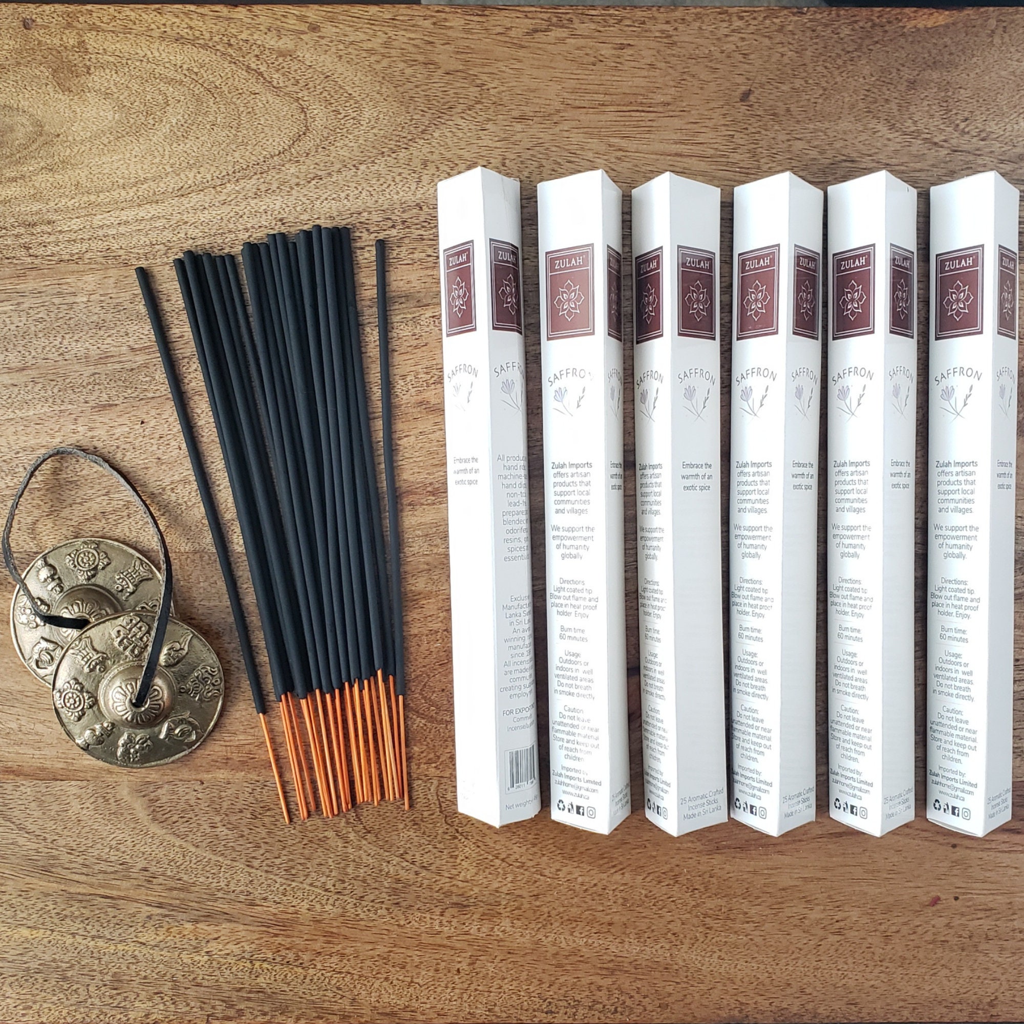 Saffron Incense Sticks 25 sticks NonToxic Vegan Etsy
