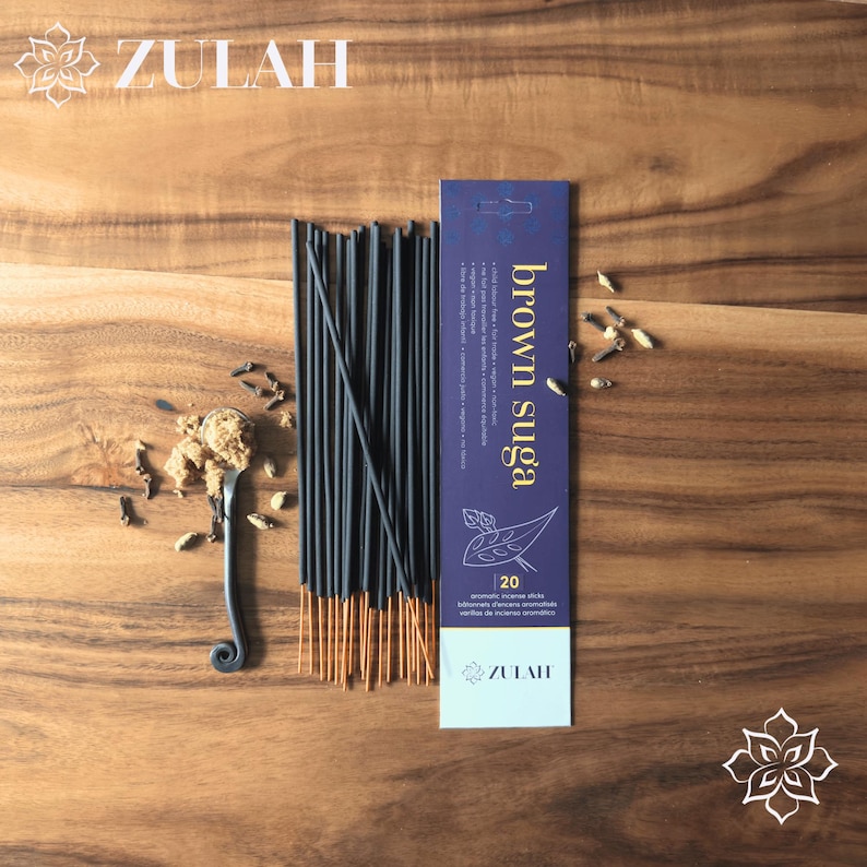 Clove & Cardamom Incense Sticks: Warm Spicy Aroma, Vegan, Handmade 1 Packet