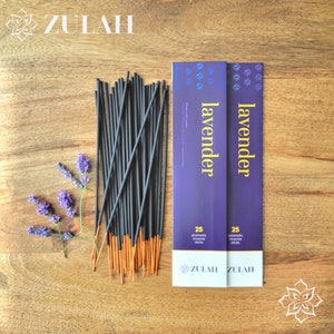 Lavender Incense Sticks, 25 sticks, Stress Reliever, Insomnia, Depression Anxiety Reliever, Yoga, Peace Insense Insence Encens Incienso image 4
