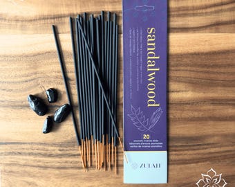 Sandalwood Incense Sticks: Hand-Dipped, Vegan, Grounding Scent