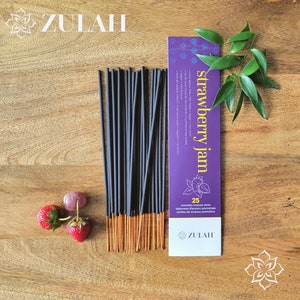 Strawberry Jam Incense Sticks, Vegan, Air Freshener, Child Labour-Free, Cruelty-Free, Insense Insence Inscent Encens Holiday Gift Pagan