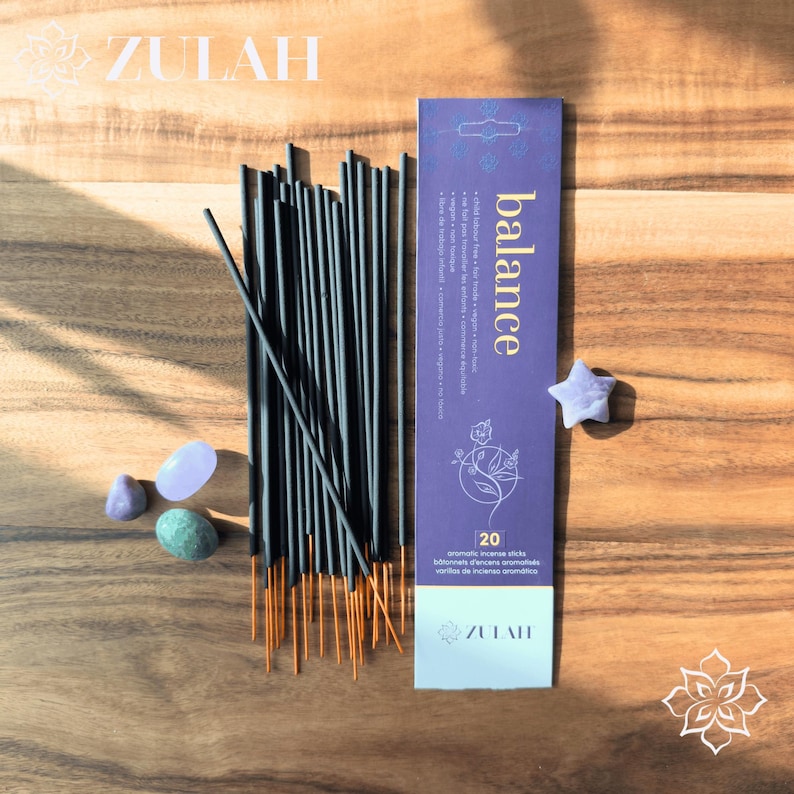 Chakra Healing Incense Sticks: Grounding, Vegan, Non-Toxic - 20 Pack 1 Packet