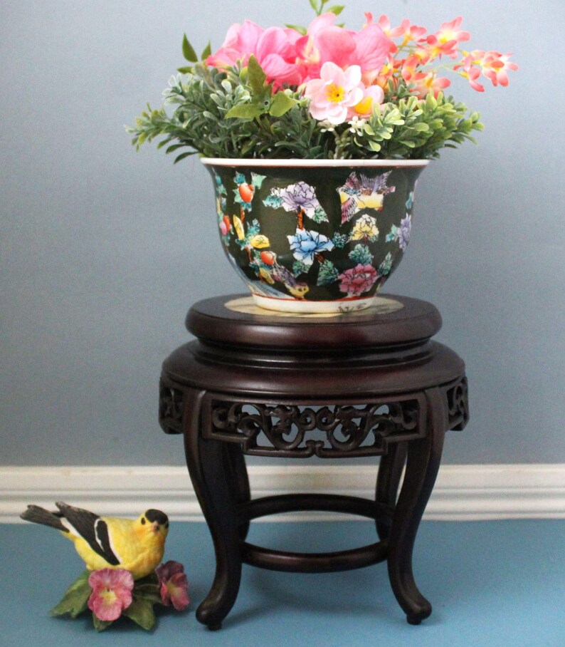 Dragon Pot Risers Carved Wood & Marble Display Stand: Asian Dragon Pedestal Riser - Etsy