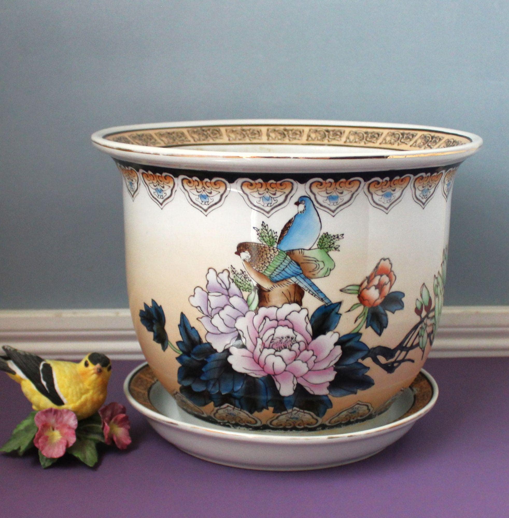 Large Chinese Planter Pot - Etsy