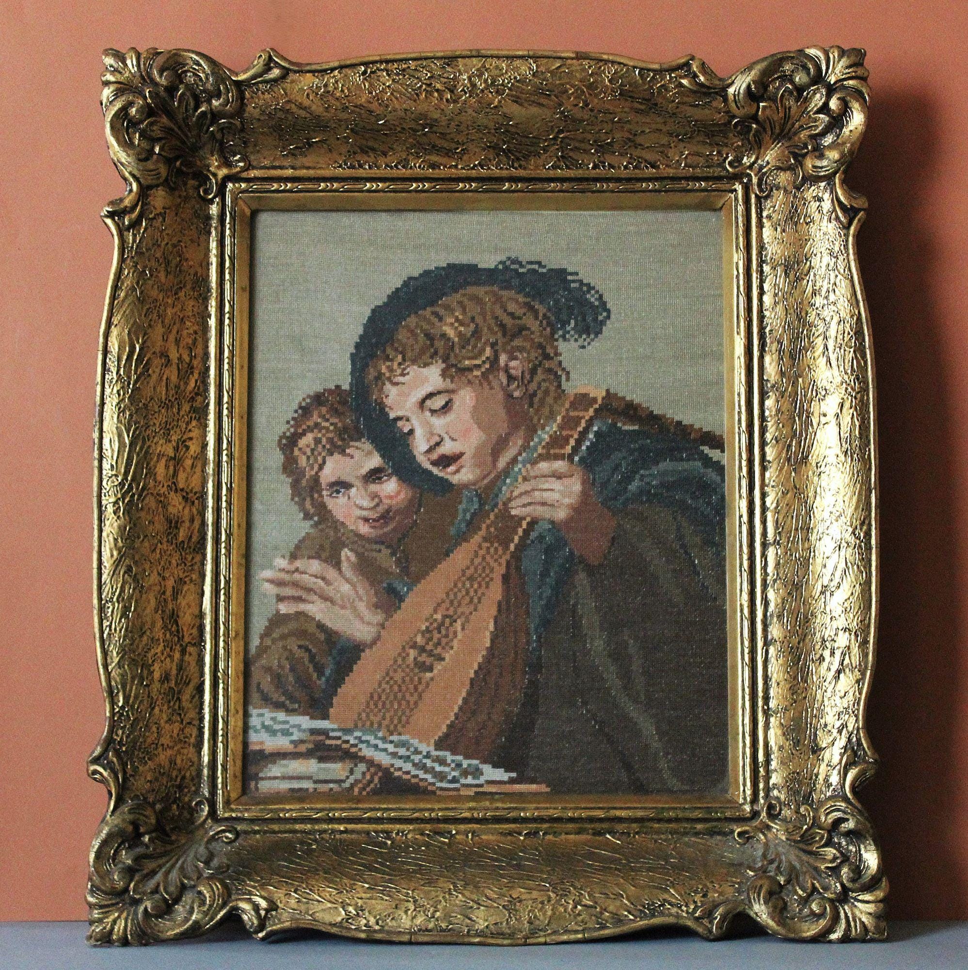 Antique german tapestry - Etsy 日本